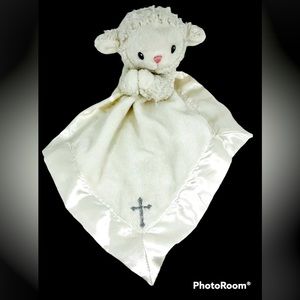 Baby Aspen lovey Bedtime Blessings Prayer Lamb sheep Rattle Security Blanket